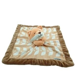 Carter's Fox Baby Lovey Security Blanket Plush Brown Orange
